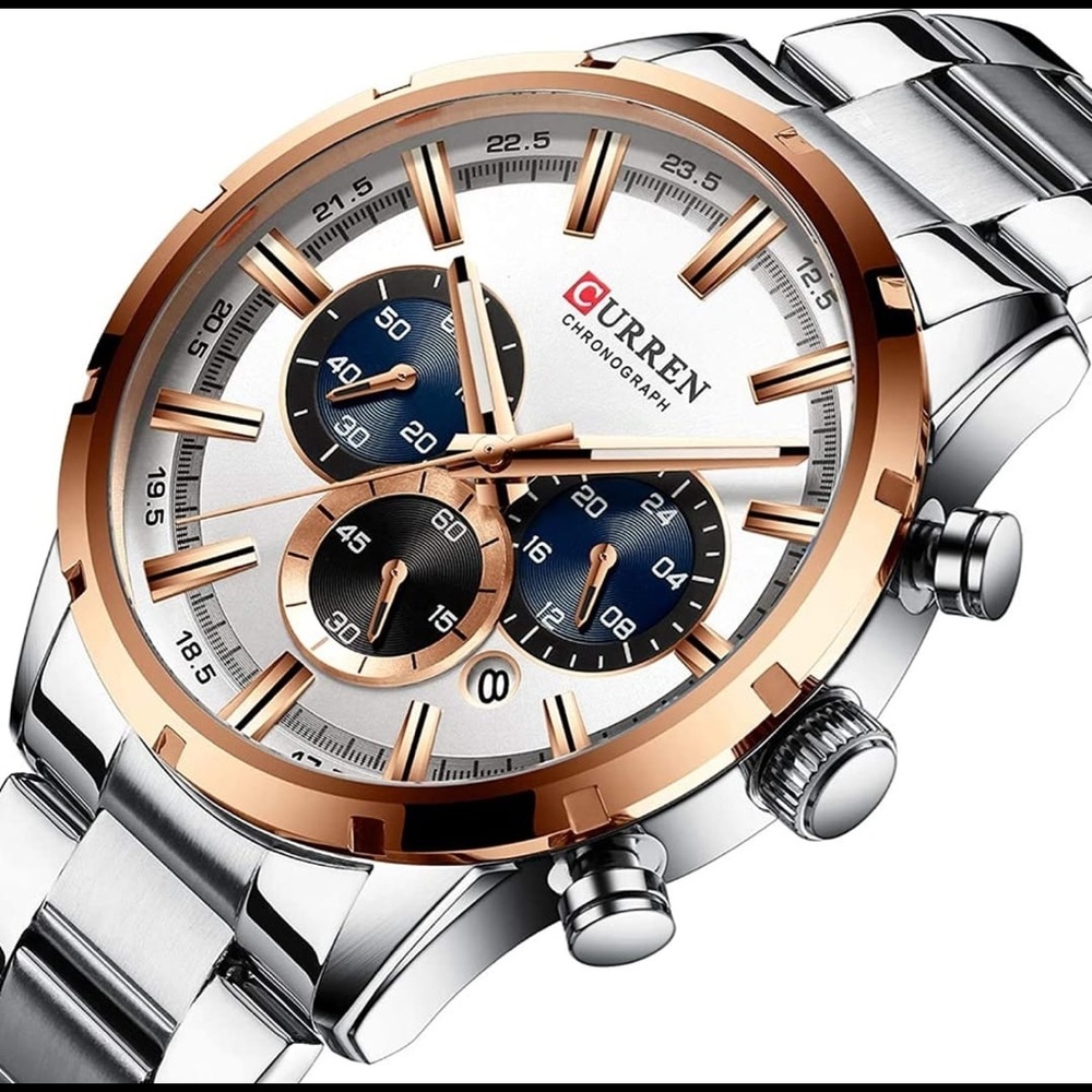 Multifunction:All 3 small dials could work ,Chrono - Picture 1 of 3